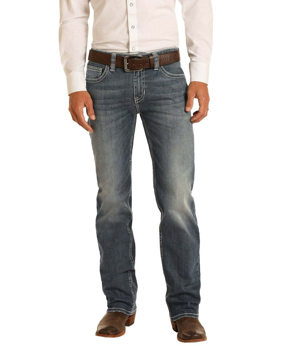 Rock & Roll Denim Men's Regular Fit Straight Leg Jean