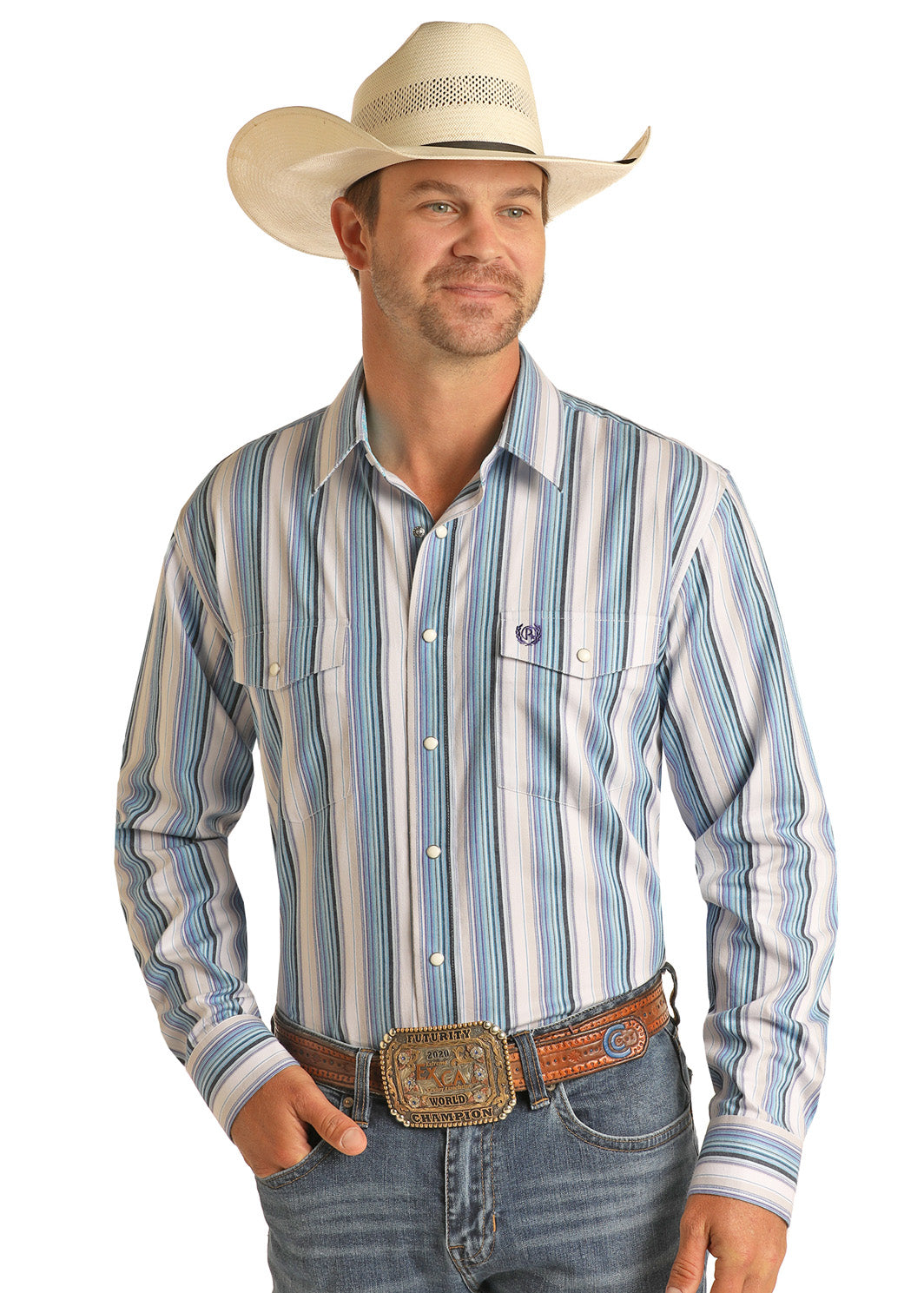Panhandle Slim Men's Stripe Western Shirt