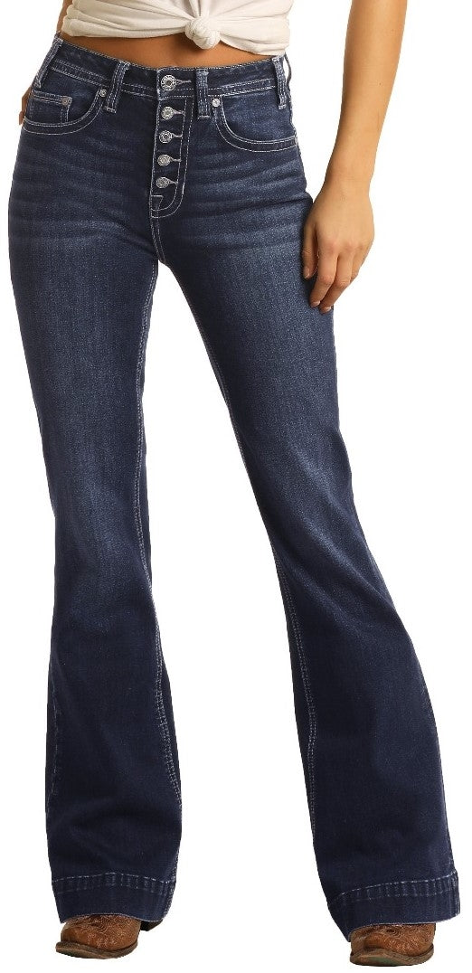 Panhandle Women's High Rise Trouser Extra Stretch Jeans