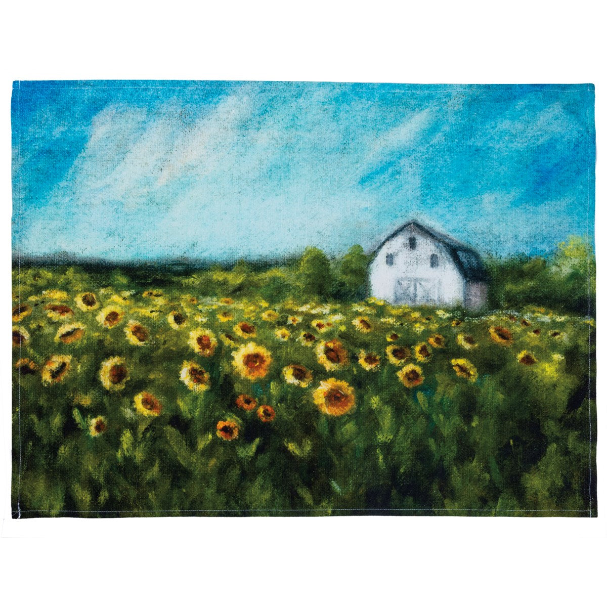 Primitives By Kathy - Kitchen Towel Sunflower Field & Barn