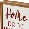 Primitives By Kathy - Box Sign "Home For The Holidays"
