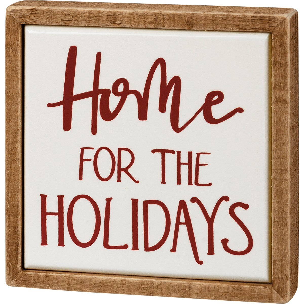 Primitives By Kathy - Box Sign "Home For The Holidays"