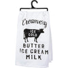 Primitives By Kathy - Kitchen Towel Creamery Butter Ice Cream Milk
