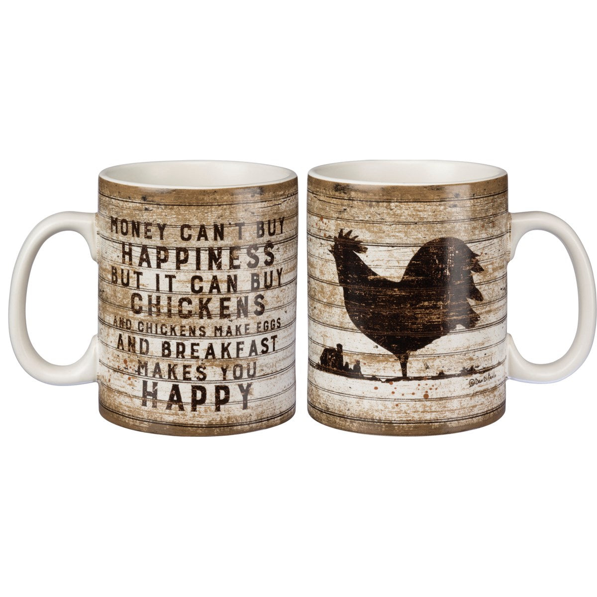 Primitives By Kathy - Mug Buy Happiness But It Can Buy Chickens