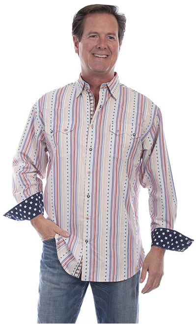 Scully Men's Long Sleeve Election Shirt Series