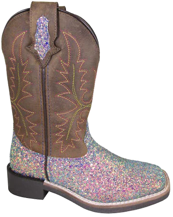 Smoky Mountain Girl's Ariel Pastel Glitter Boot