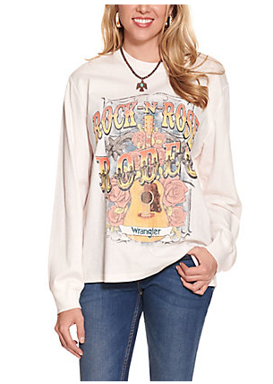 Wrangler Women's Rock-N-Rose Rodeo Tee