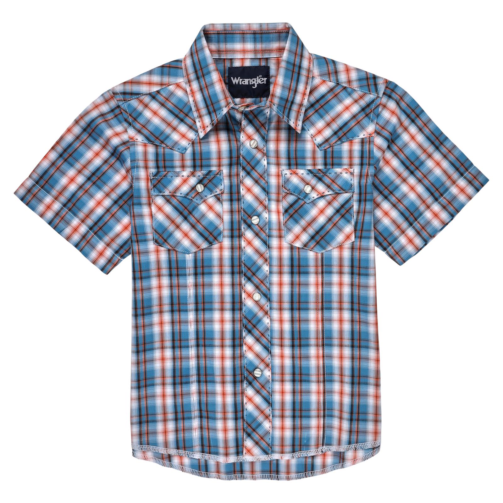 Wrangler Boy's Plaid S/S Shirt