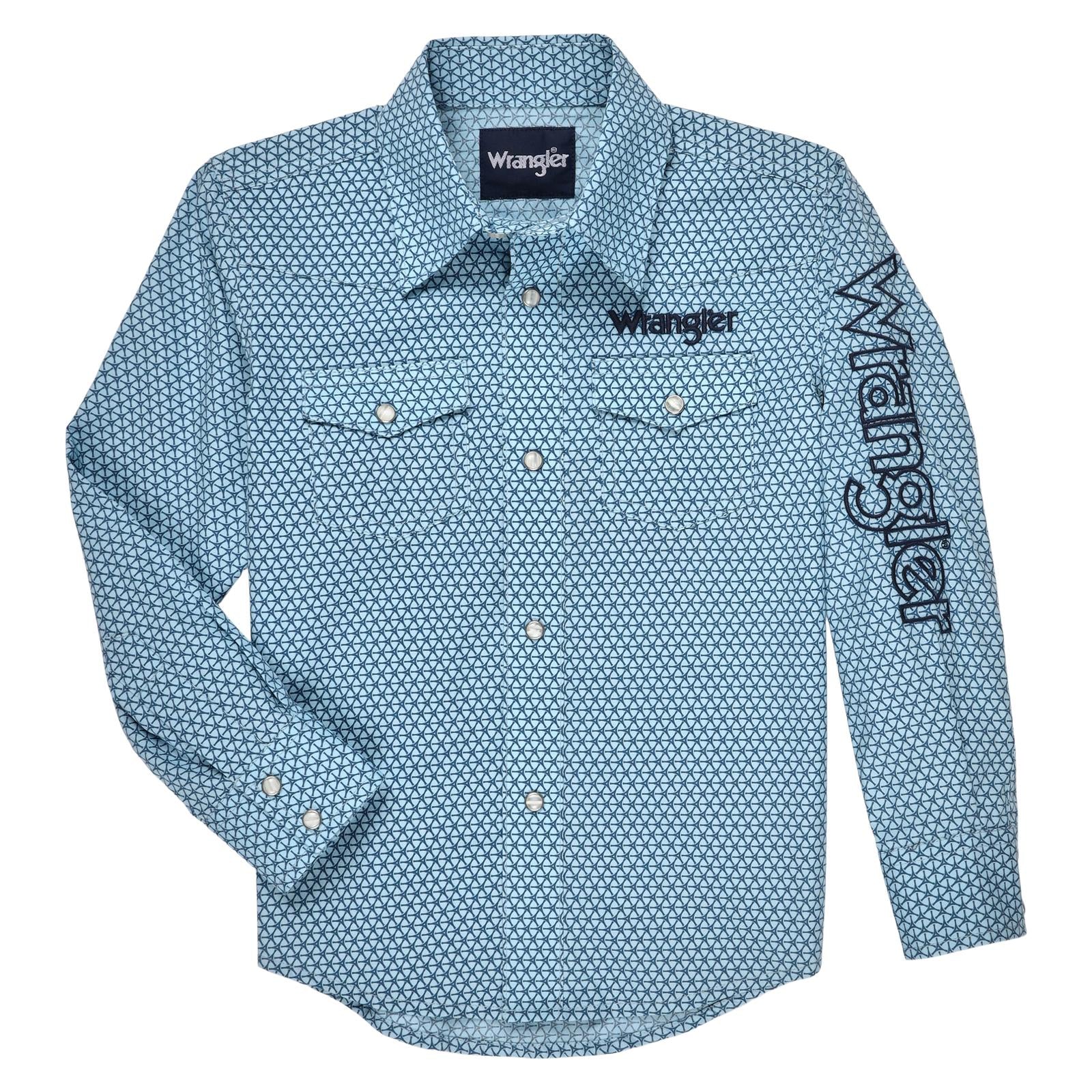 Wrangler Boy's Logo Long Sleeve Shirt