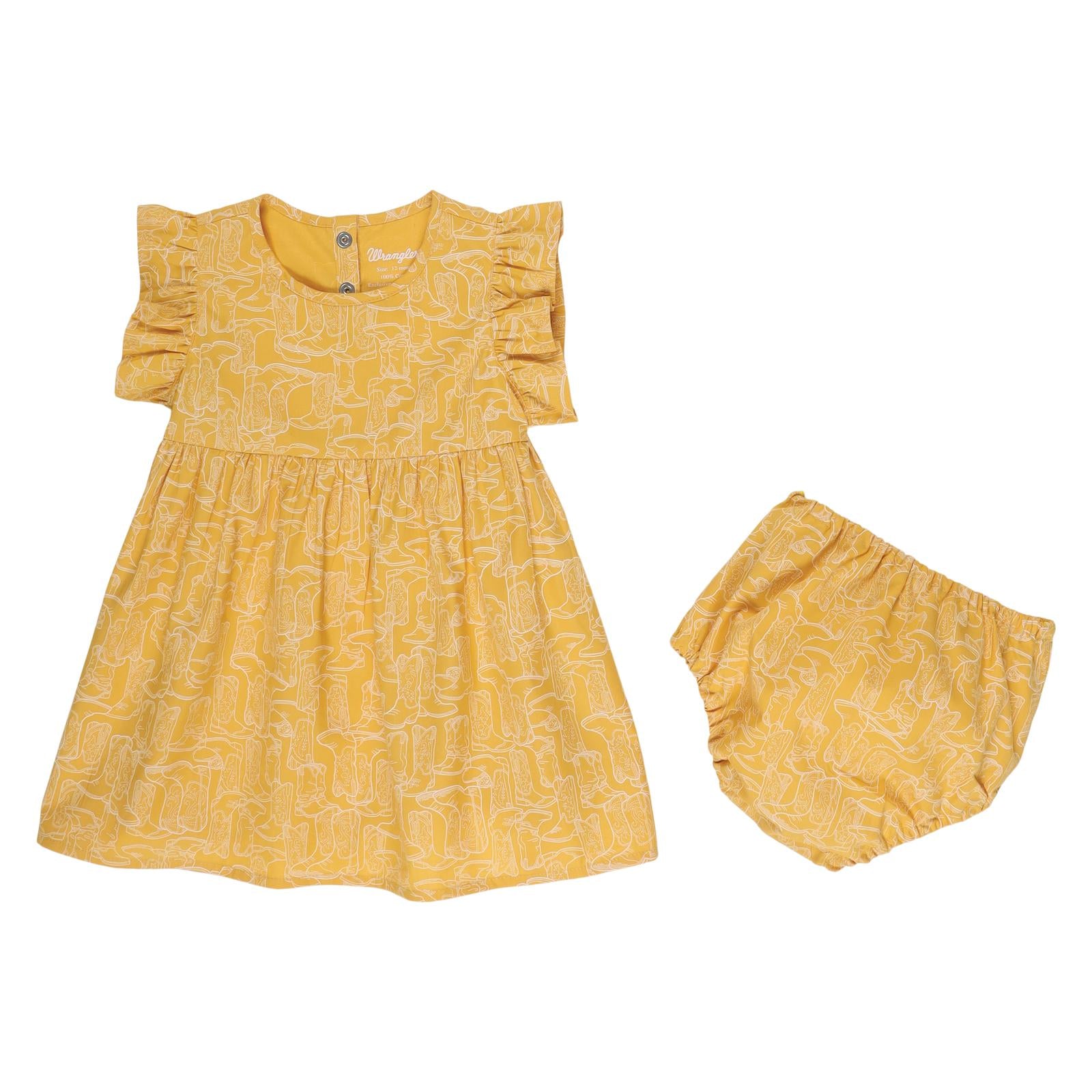 Wrangler Toddler Girl's Yellow Dress