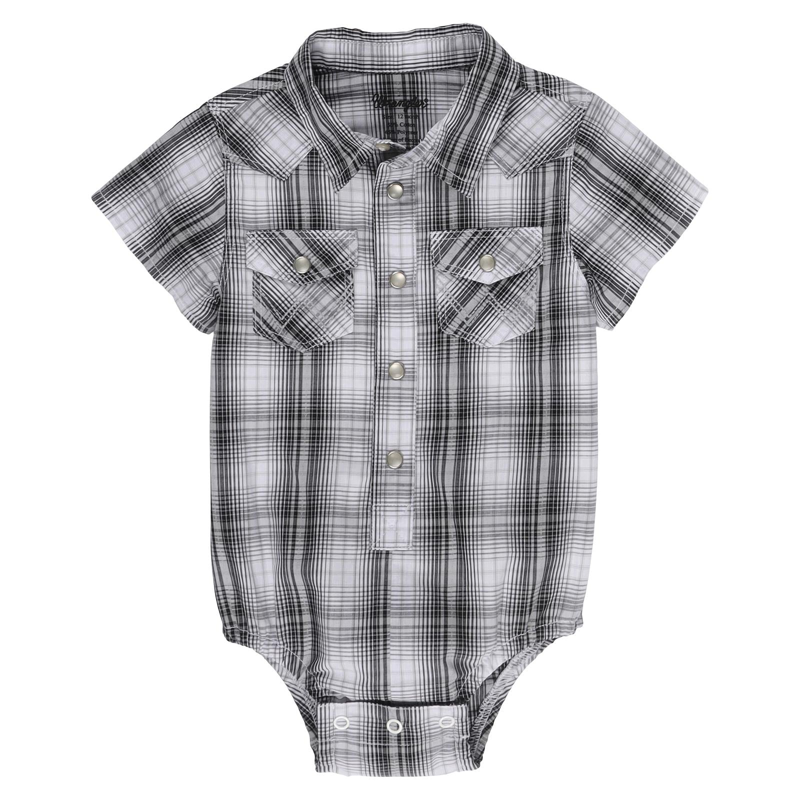 Wrangler Infant Boy's Plaid Bodysuit