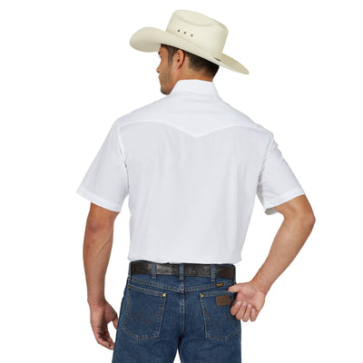 Wrangler Men's Sollid Sport Western Snap Shirt