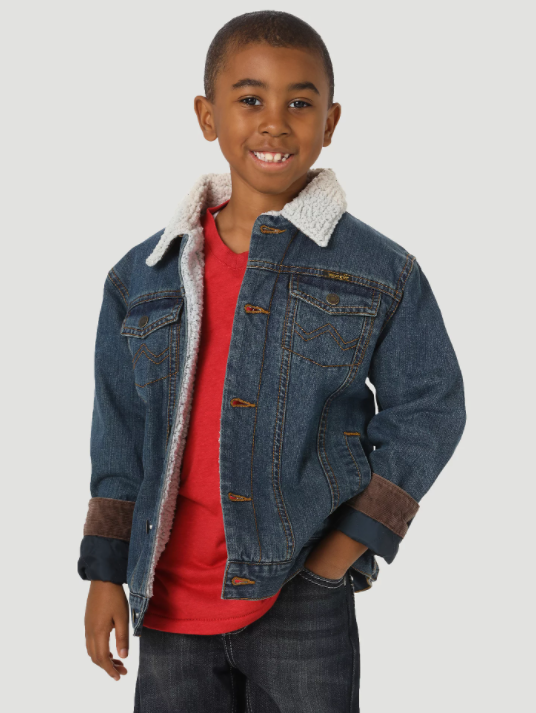 Hatley Construction Trucks Microfiber Jacket Patriot Blue - Kiddie