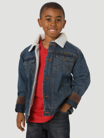 Wrangler Kids Sherpa Denim Jacket