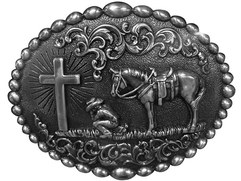 Nocona Cowboy Prayer Buckle