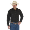 Wrangler Men's Sport Western Snap Shirt - Black