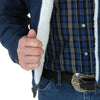 Wrangler Men's Sherpa Lined Pre-Washed Denim Jacket
